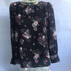 LOFT Longsleeves Floral Printed Blouse